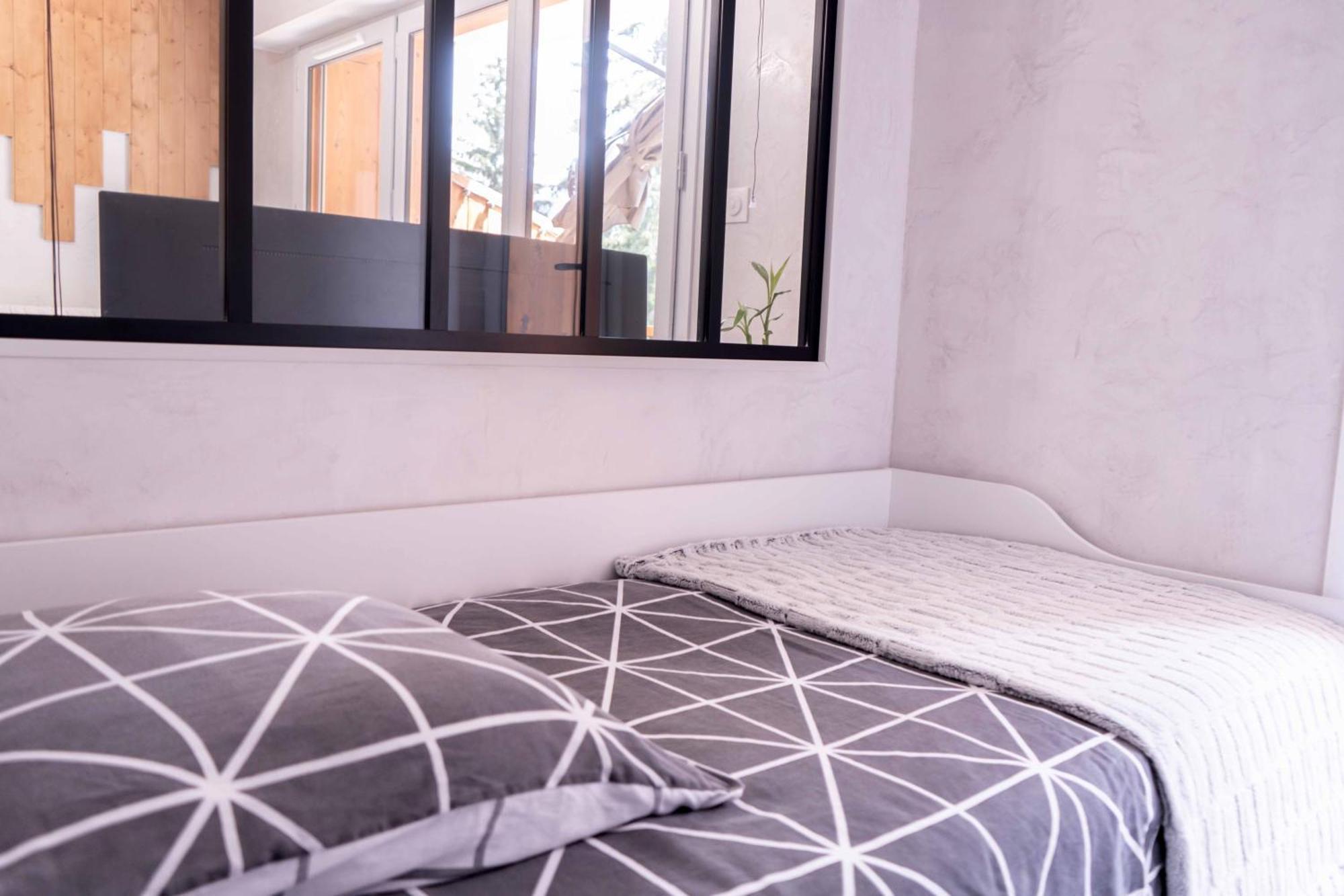 Studio Cabine Au Loup Blanc Avec Vue Mont Blanc Saint-Gervais-les-Bains Exterior foto